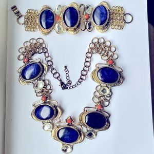 Eva Mendes for NY&CO statement necklace and bracelet